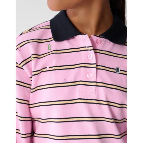 Shoeby gestreepte polo - roze, foto 7