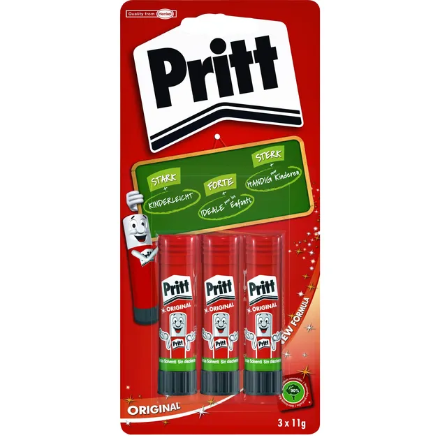 Pritt Lijmstift Pritt Stick Original 11gr blister à 3 stuks