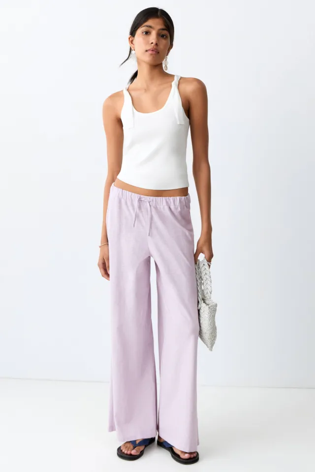 Mango Teen casual broek lila