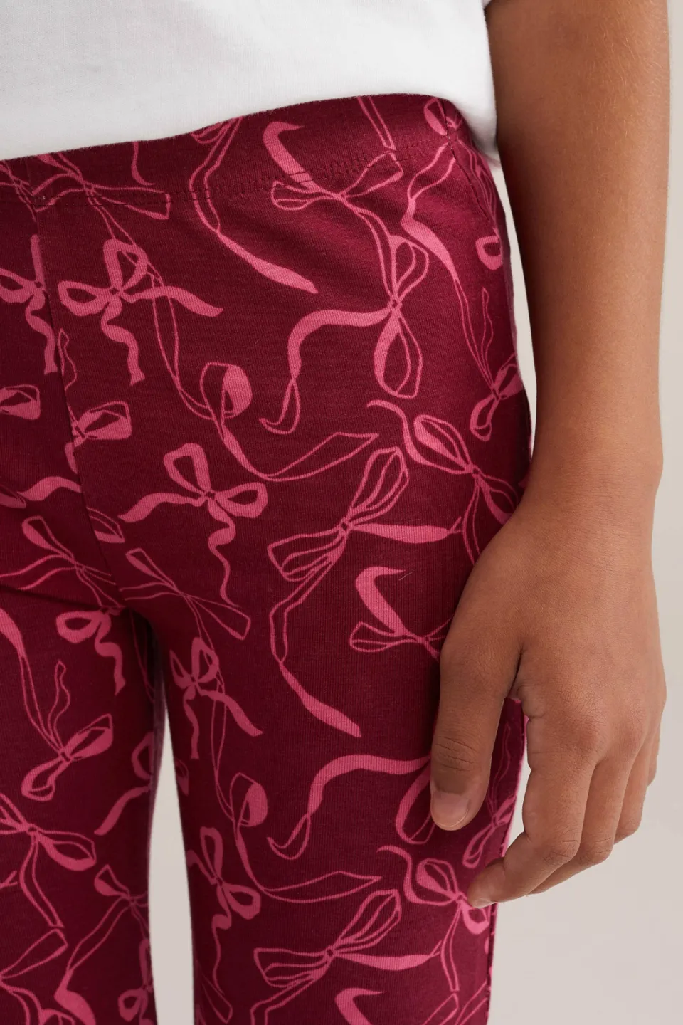 WE Fashion flared legging met print rood, foto 5
