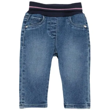 s.Oliver baby regular fit jeans medium blue denim Blauw Meisjes Stretchdenim Light blue denim