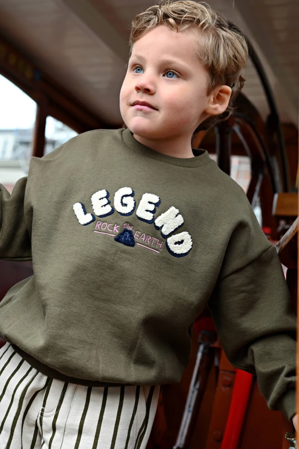Sturdy sweater Rock the Earth - armygroen, foto 8