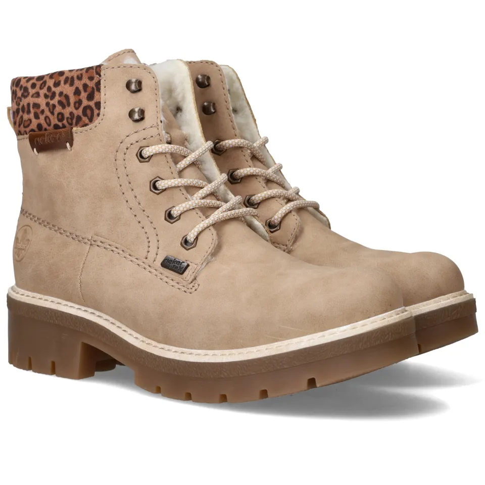 Rieker veterboots beige, foto 2