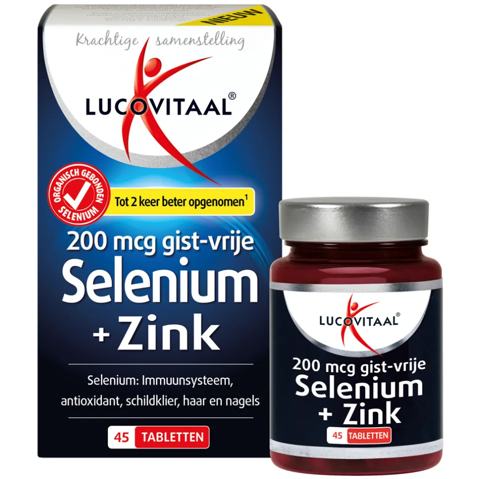 Lucovitaal Selenium + Zink 200 mcg gistvrij tabletten, foto 5