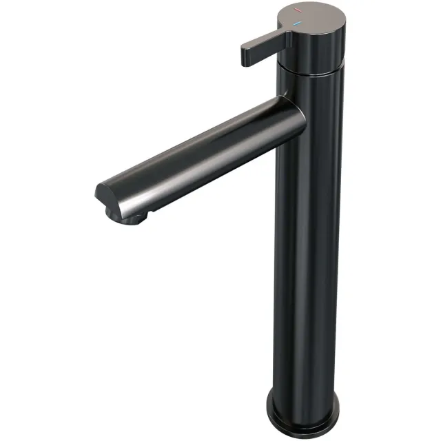 Wastafelmengkraan Brauer Gunmetal Edition Coldstart Opbouw Hoog Halfronde Hendel Geborsteld Gunmetal PVD