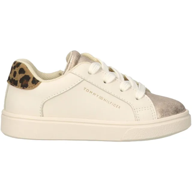 Tommy Hilfiger sneakers beige met panterprint