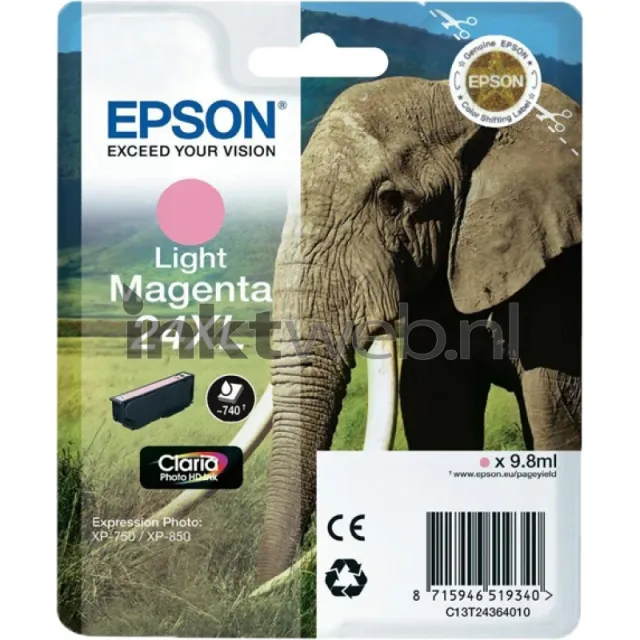 Epson 24XL licht magenta (Origineel Hoge Capaciteit)