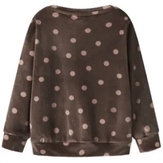 GUPPY MINI sweater met stippen - bruin Meisjes Polyester Ronde hals Stip, foto 2