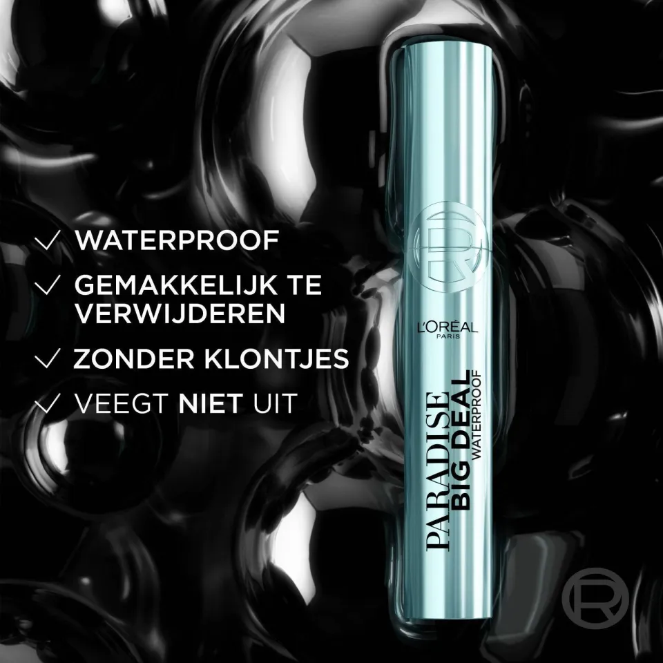 L'oréal Paradise Big Deal mascara zwart waterproof, foto 5