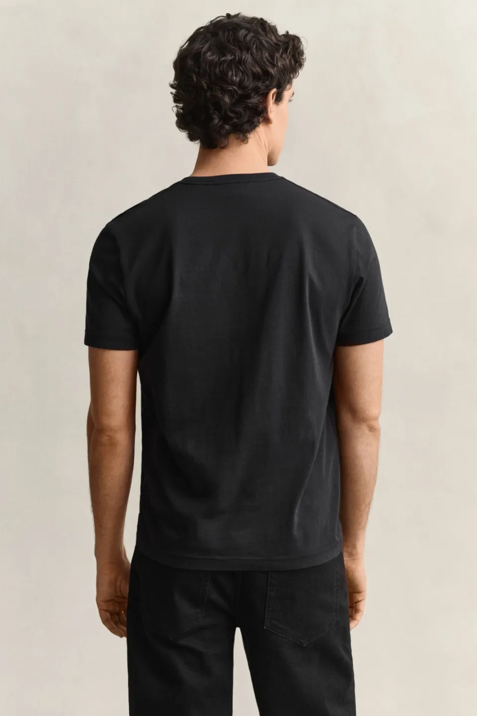 Gant regular fit T-shirt met logo en borduursels black, foto 4