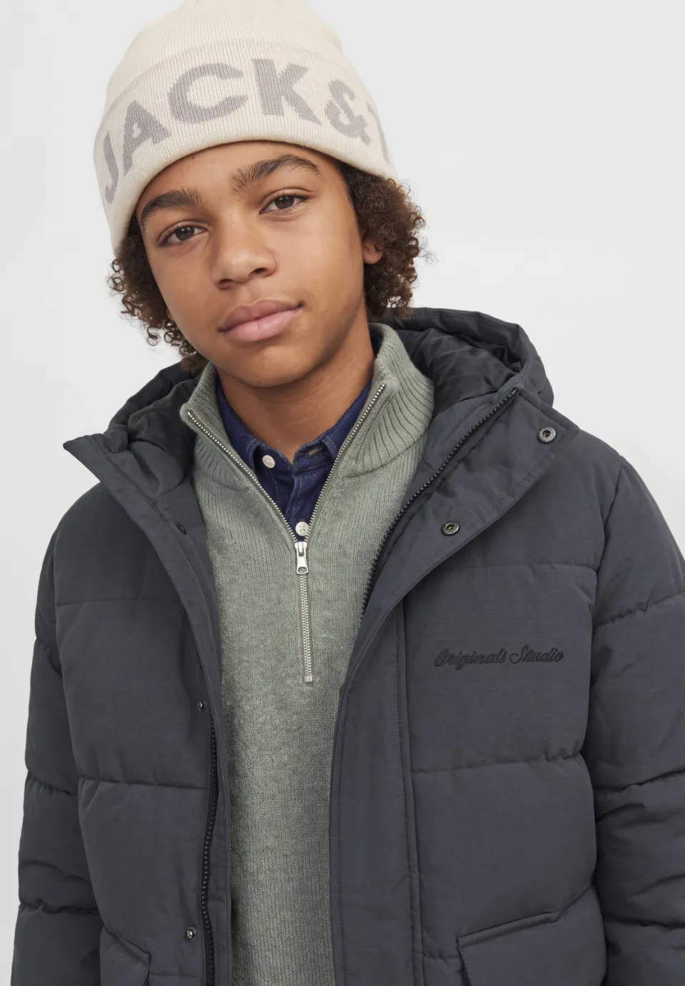 Jack & Jones pufferjas donkergrijs, foto 7