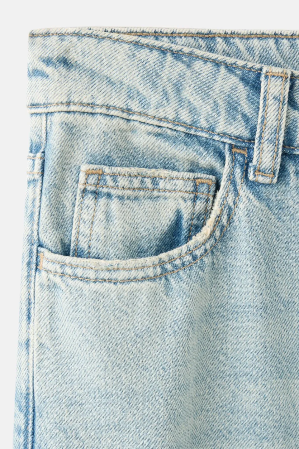 Mango TEEN wide leg jeans - changeant blauw, foto 6