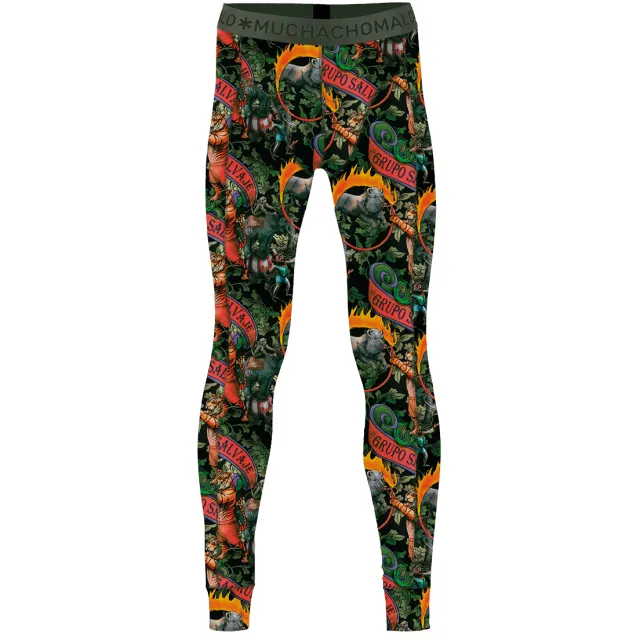 Muchachomalo Heren 1-pack Long John Circus Animals Veelkleurig
