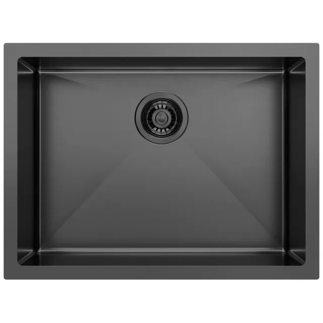 Sapho Zenith inbouwwastafel RVS antraciet