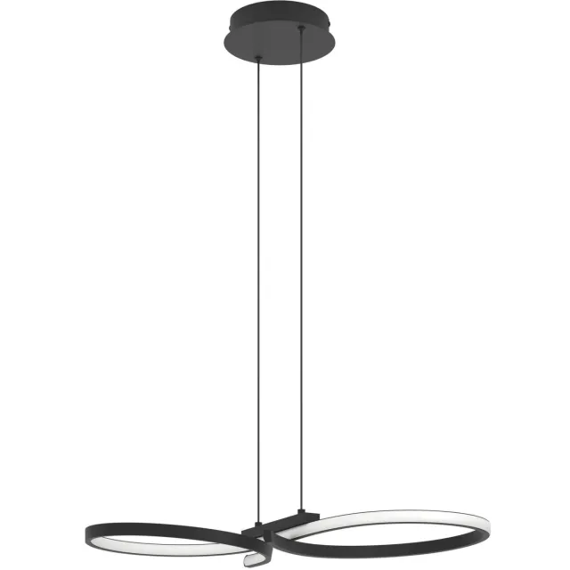 EGLO Serpins Hanglamp - LED - 66 cm - Zwart|Wit Zwart;Wit;