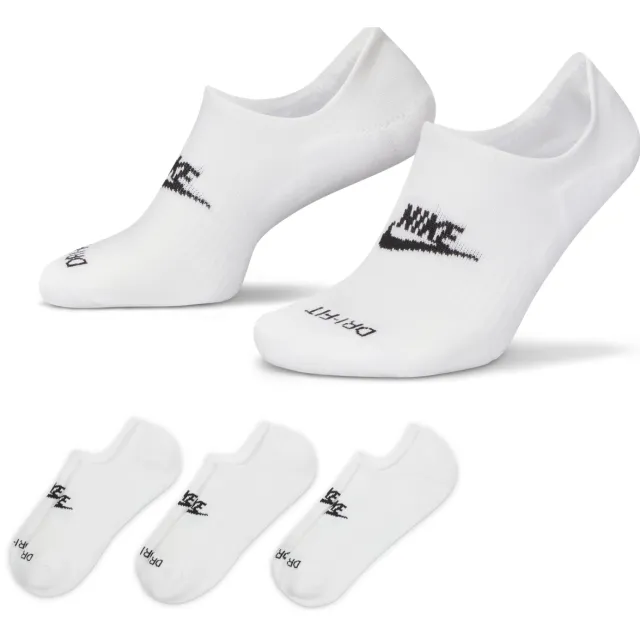 Nike Everyday Plus Cushioned No-Show sokken wit