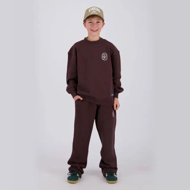 Vingino relaxed fit joggingbroek donkerbruin