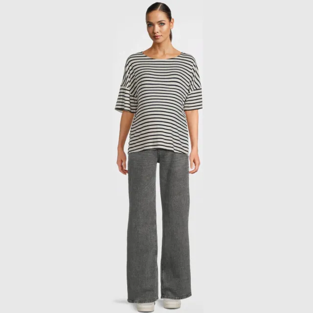 Vero Moda MATERNITY zwangerschaps wide leg jeans grey denim Medium Grey Denim