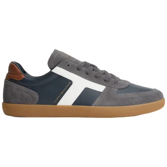 Tommy Hilfiger leren sneakers - blauw