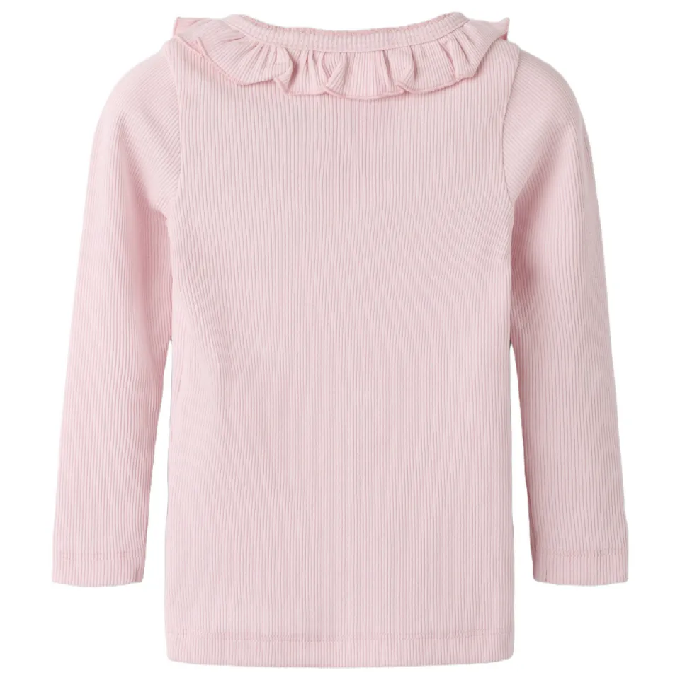 NAME IT gebreide top met ruches roze, foto 2