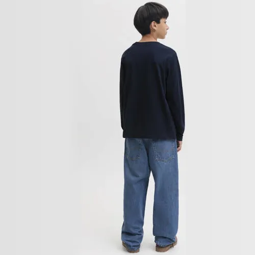 Jack & Jones Junior longsleeve donkerblauw, foto 3