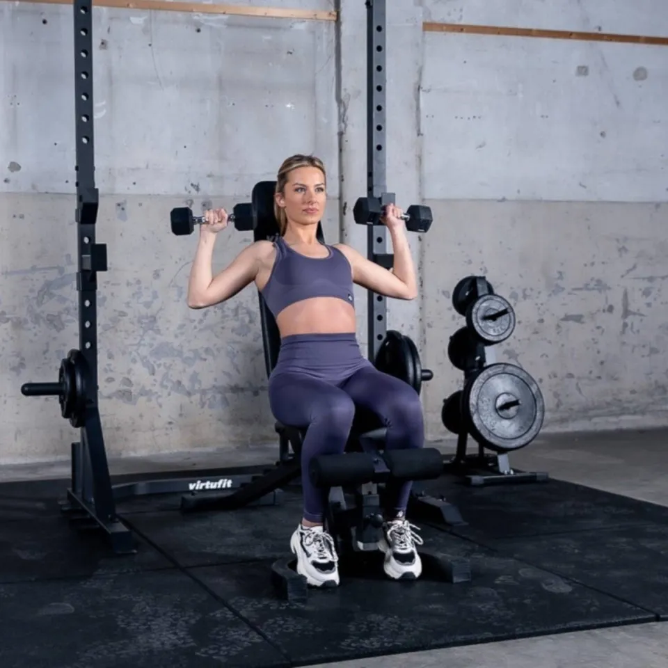 Virtufit verstelbare Fitnessbank Pro - Zwart, foto 5