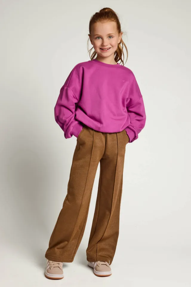 LOOXS little relaxed fit joggingbroek bruin, foto 2