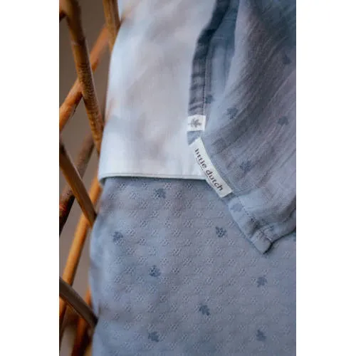 Little Dutch hydrofiele swaddle doek Pure Denim Blue blauw, foto 6