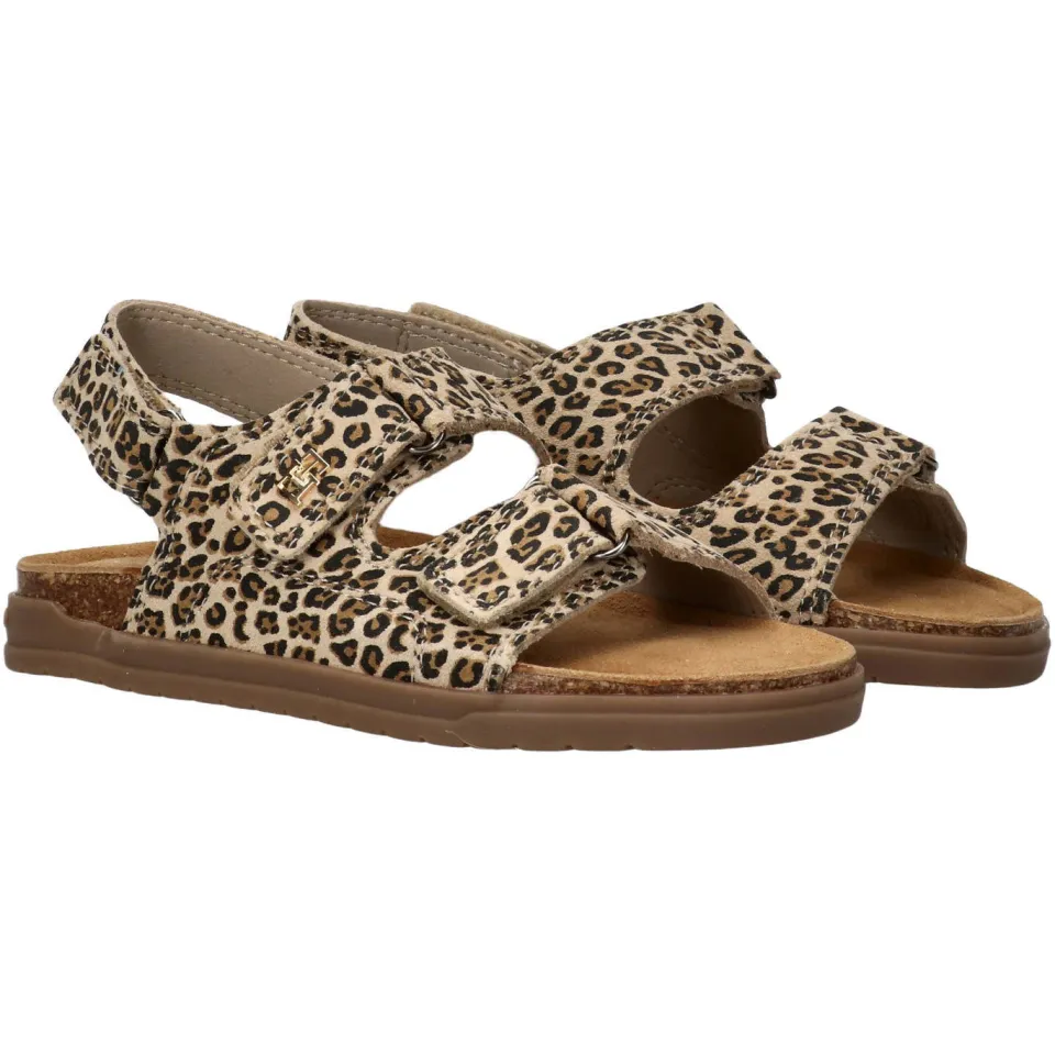Tommy Hilfiger Francis platte sandalen panterprint, foto 2