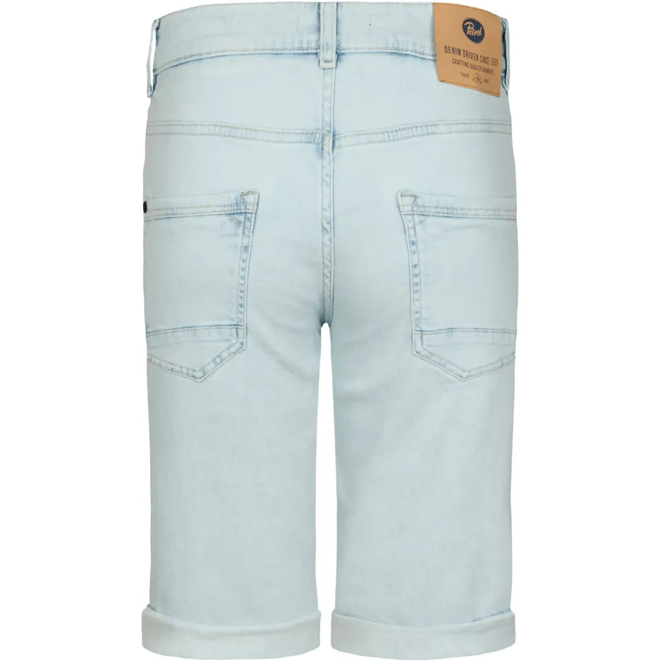 Petrol Industries regular waist denim short lichtblauw, foto 2