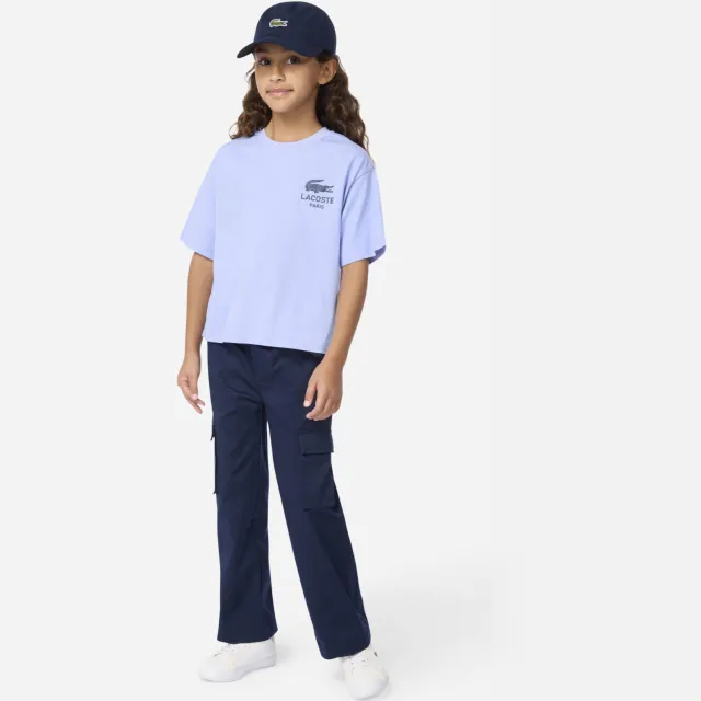 Lacoste katoenen pet met logo - donkerblauw, foto 4