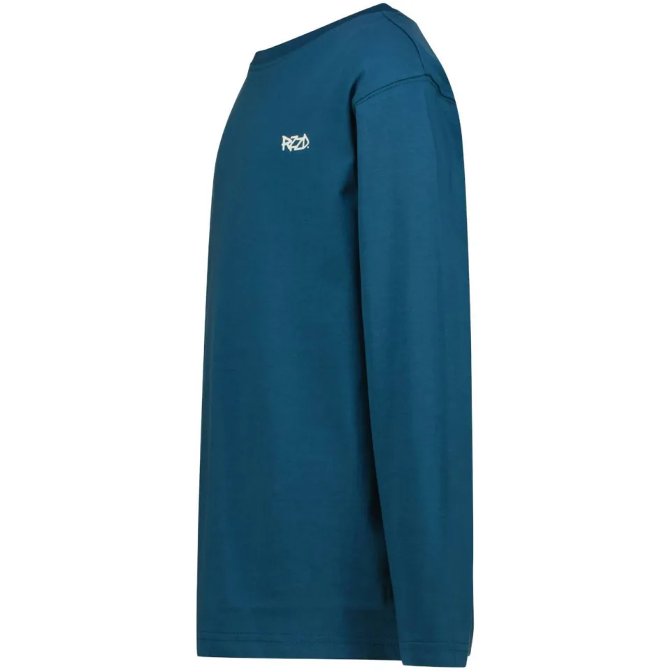 Raizzed oversized longsleeve met backprint blauw, foto 3