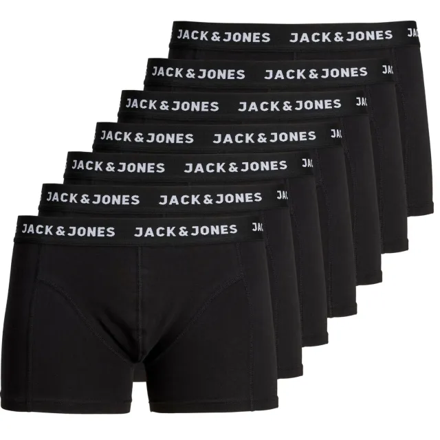 Jack & Jones Huey Trunks Boxershorts Heren (7-pack) zwart - wit