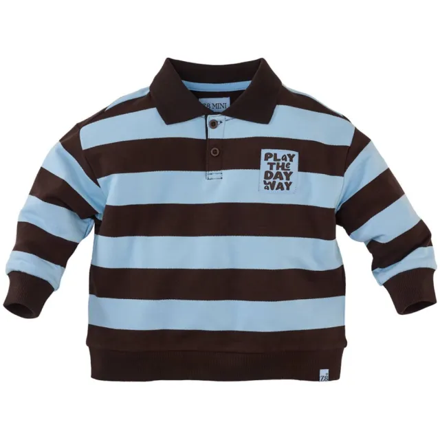 Z8 mini gestreepte polo - blauw