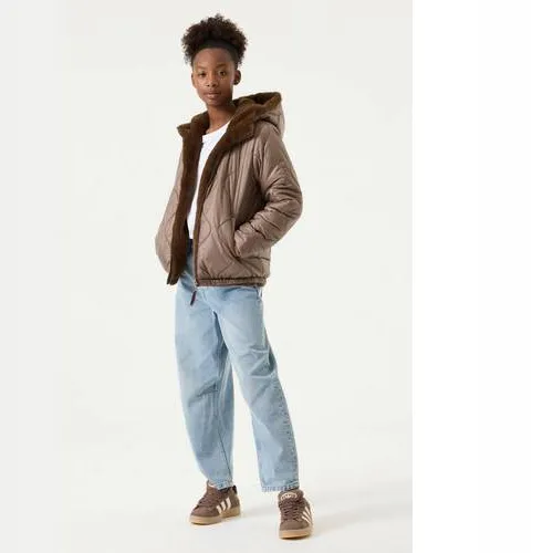 Garcia faux fur jas bruin, foto 4