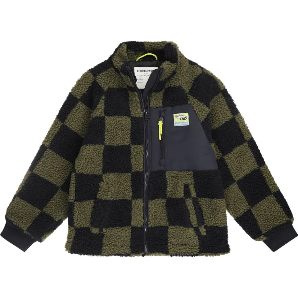 Tumble 'n Dry Cody teddy jas olijfgroen, foto 2