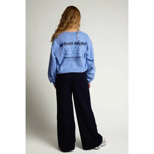 LOOXS 10sixteen rechtvallende sweater met backprint - lichtblauw, foto 4