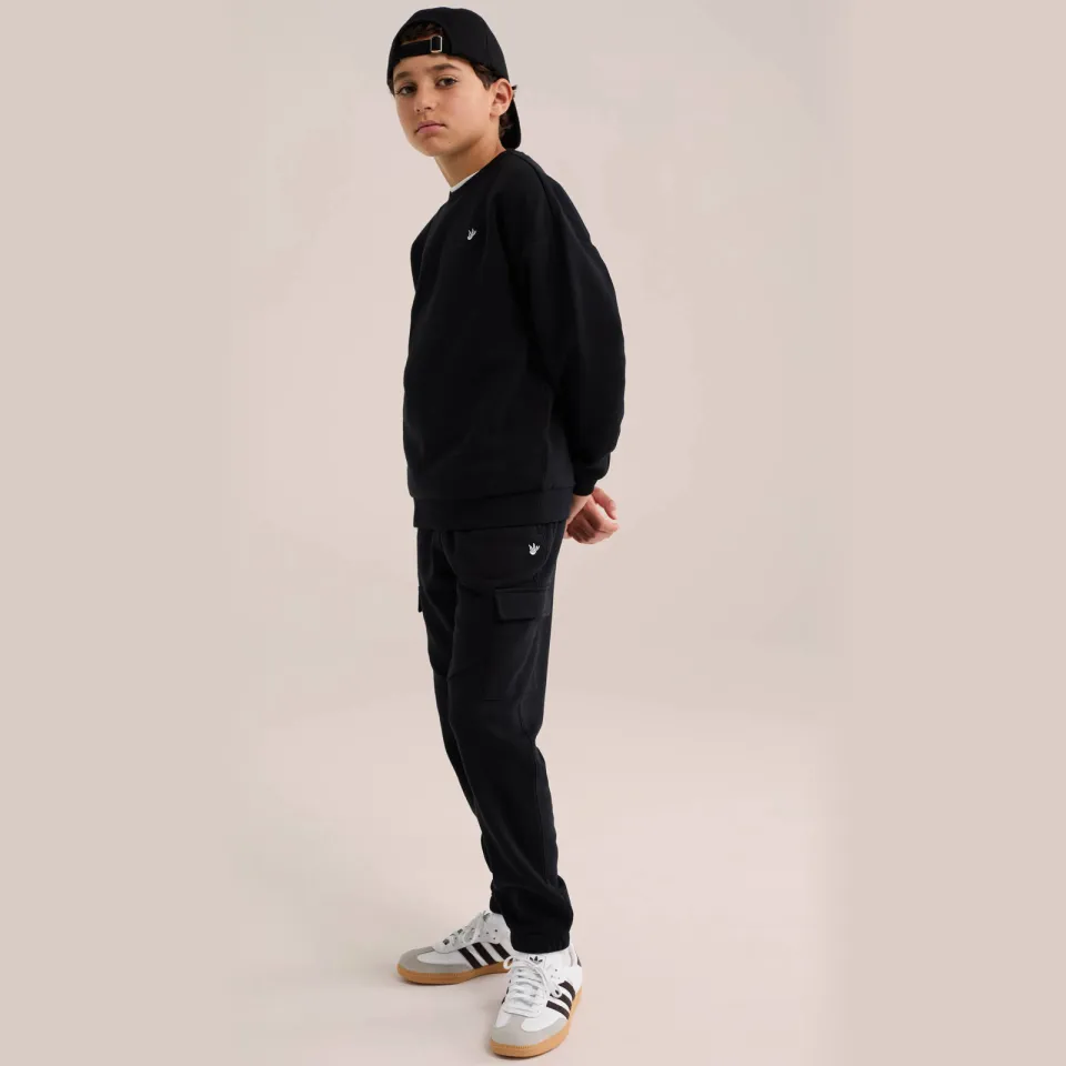 WE Fashion sweat joggingbroek zwart, foto 3