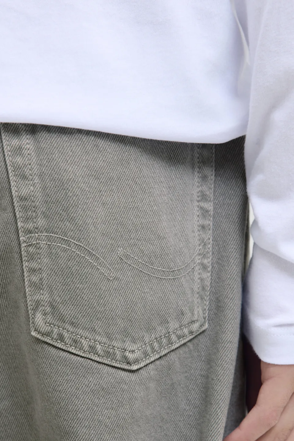 Jack & Jones JUNIOR high waist loose fit jeans grey denim, foto 6