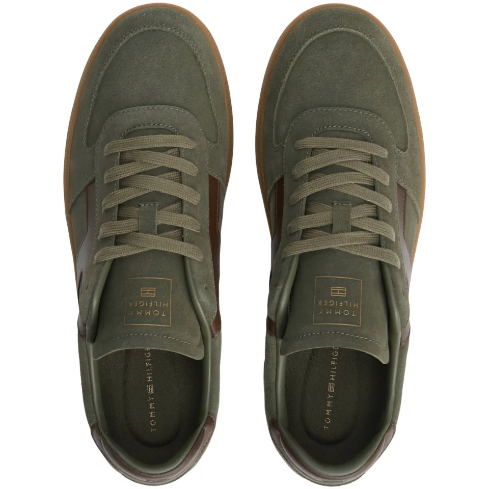 Tommy Hilfiger TH Tribeca lage sneakers groen, foto 6
