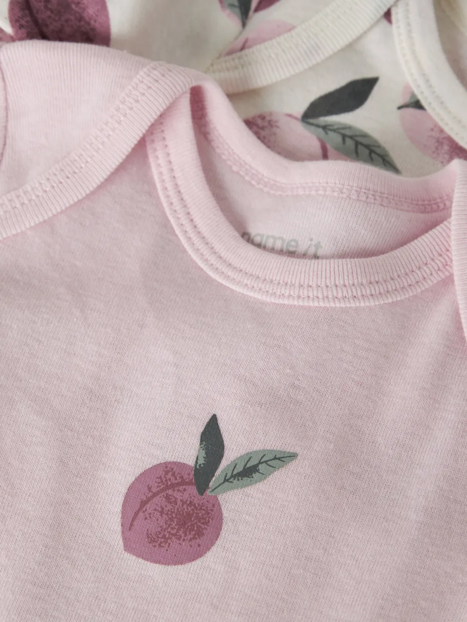 NAME IT BABY katoenen rompers met print (set van 3) roze/donkerrood/ecru, foto 8