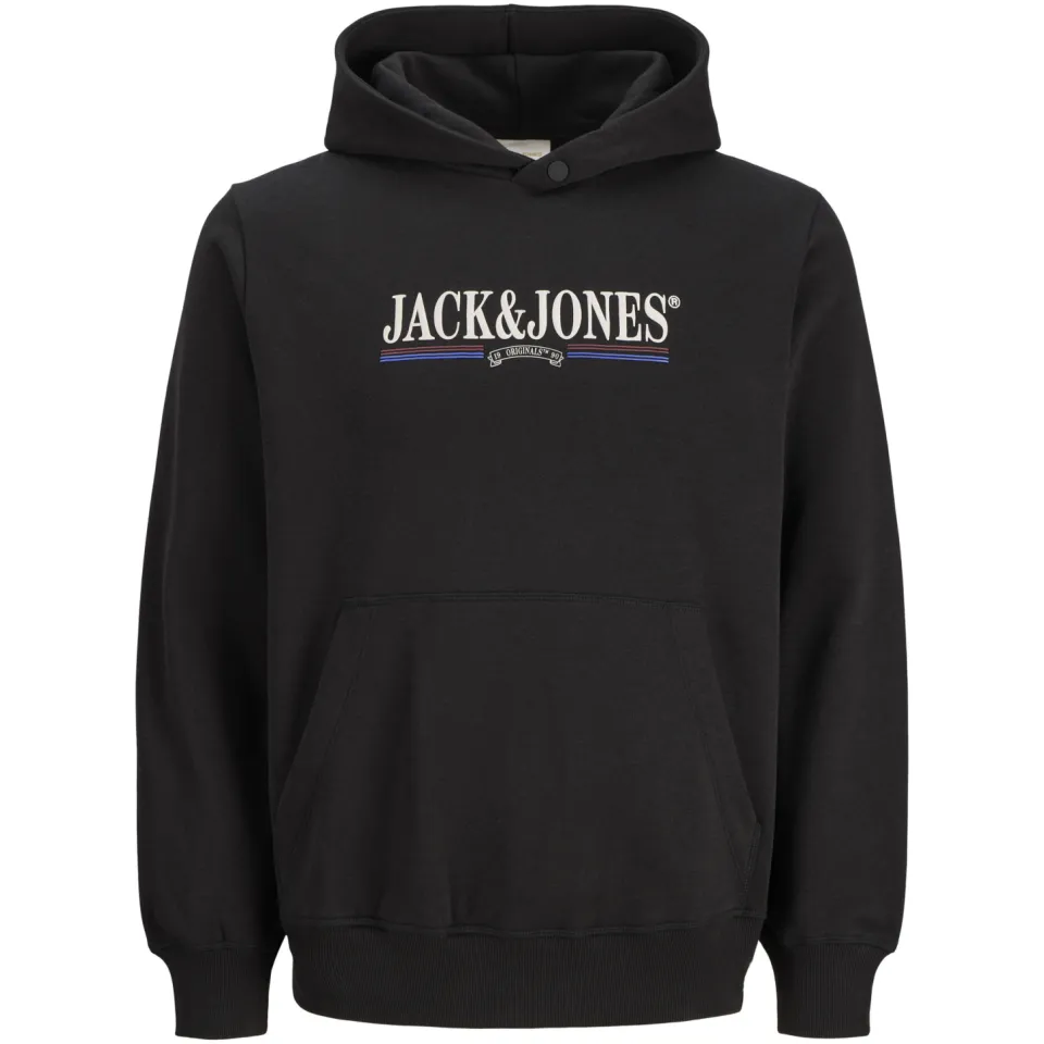 Jack & Jones JUNIOR hoodie met logo - zwart, foto 2