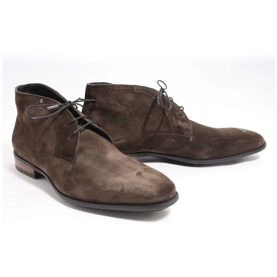 Floris Van Bommel Sella 03.01 suède enkelboots donkerbruin, foto 2