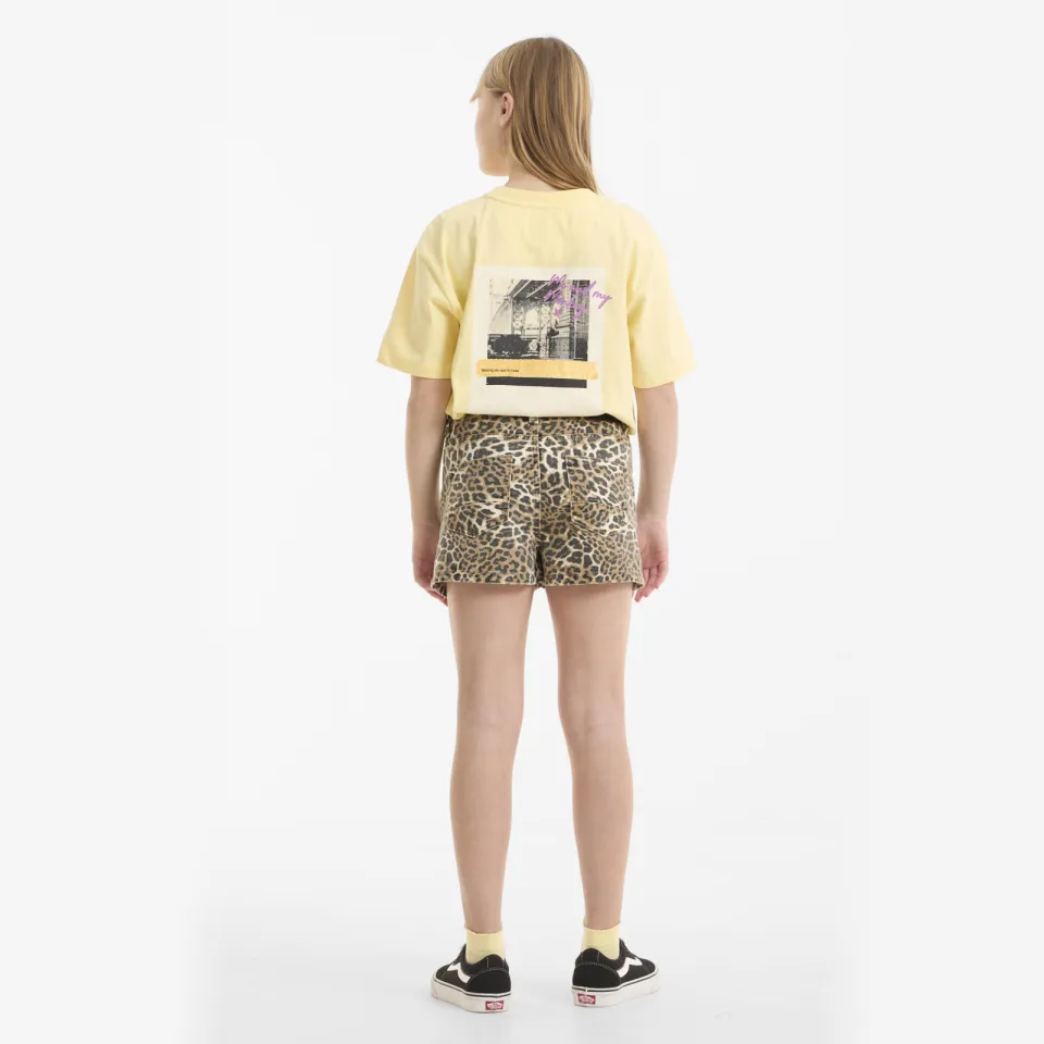Me & My Monkey denim short Novi panterprint bruin, foto 6
