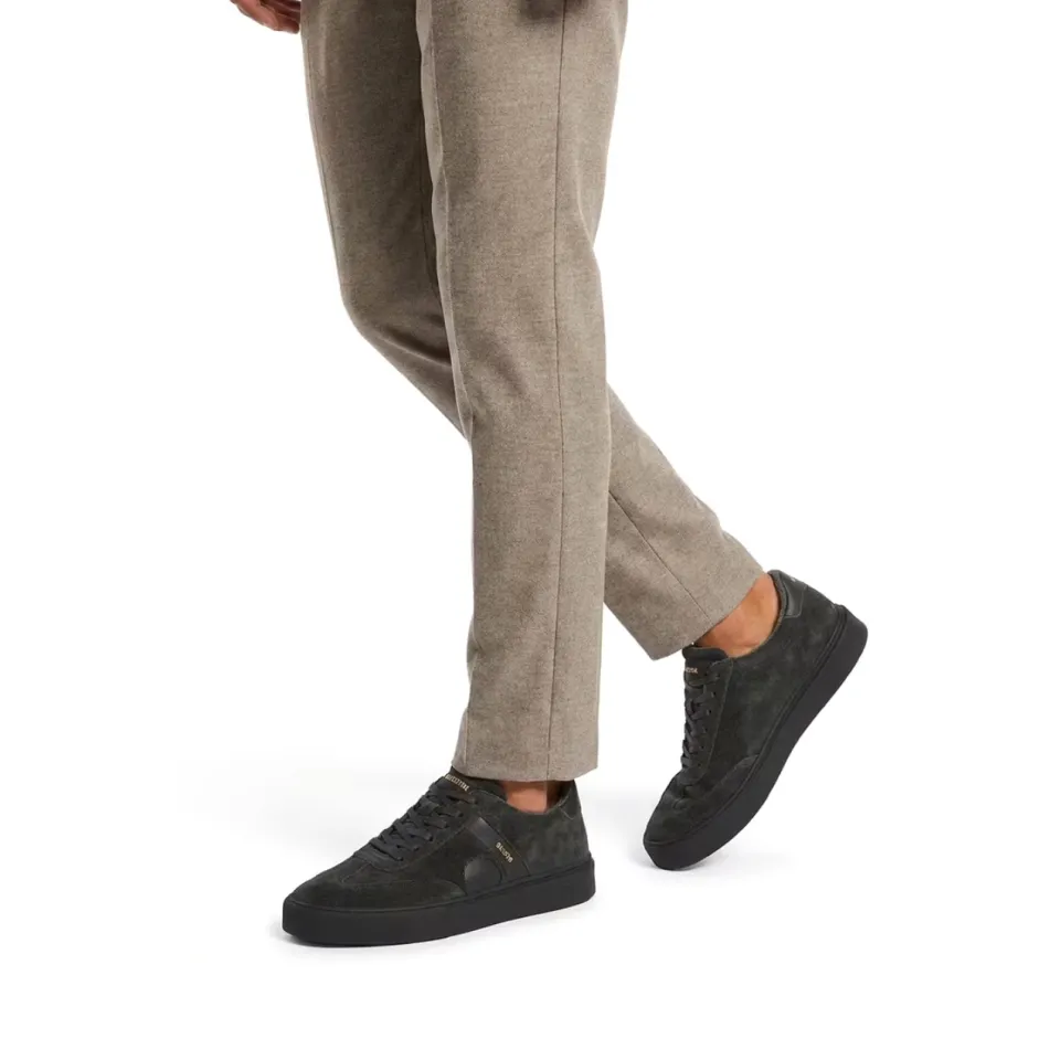 Blackstone Quartz Auden suède sneakers met logo - antraciet, foto 7