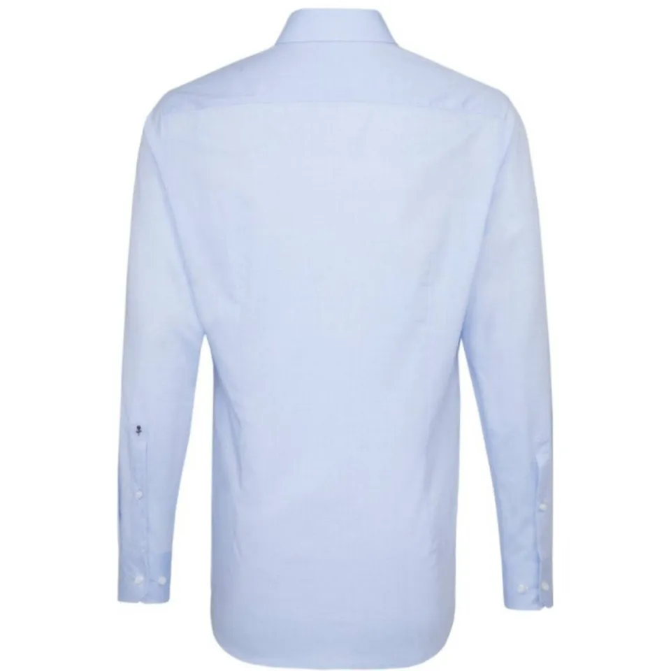 Seidensticker slim fit overhemd lichtblauw middelmatig blauw, foto 3