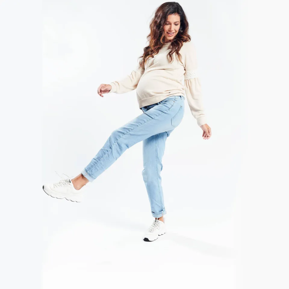 LOVE2WAIT mom zwangerschapsjeans Norah light wash, foto 6