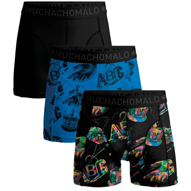 Muchachomalo Heren 3-pack Boxershorts Veelkleurig