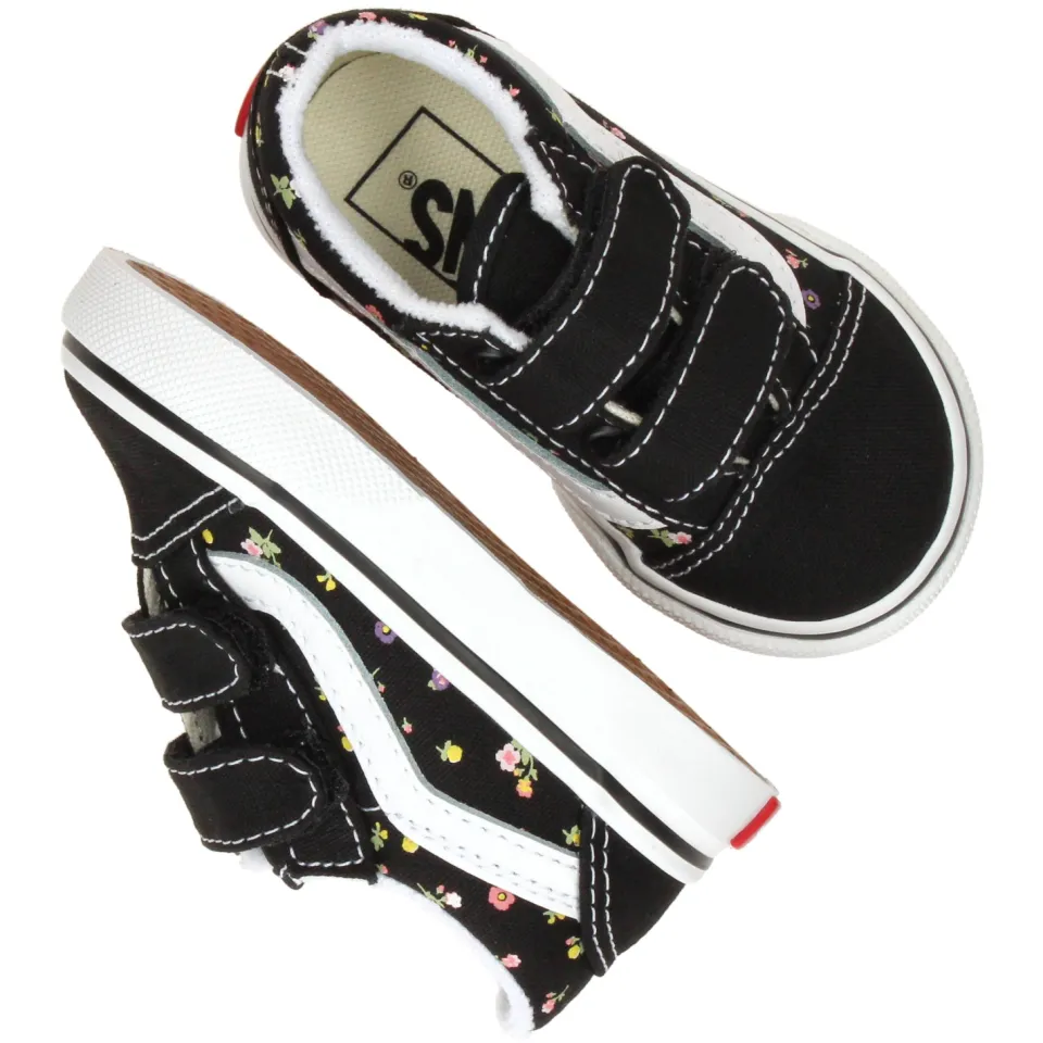 Vans Old Skool V gebloemde sneakers zwart, foto 7