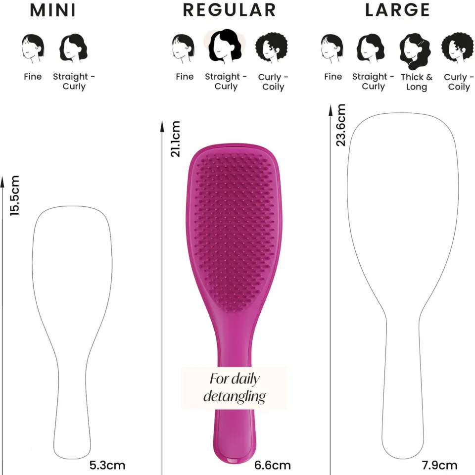 Tangle Teezer Ultimate Detangler Electric Raspberry haarborstel, foto 3